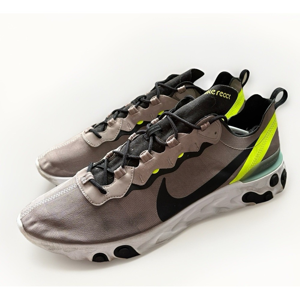 Nike React Element 55 Premium Pumice Black (BQ6166-201) Men's 14‎ Shoes Sneaker